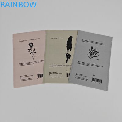 Sampel Kosmetik Krim Wajah Biodegradable Kraft Pouch Custom Digital Printing Kantong Kecil