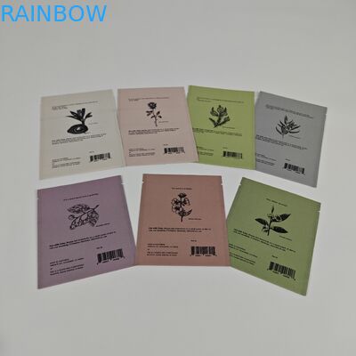 Ziplock Biodegradable Kraft Stand Up Pouch Digital Printing Tas Mylar yang dapat ditutup kembali