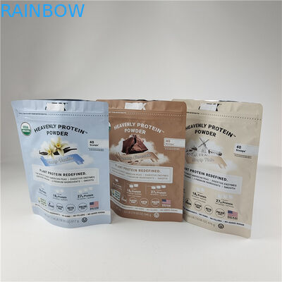 Custom Digital Printing Stand Up Zipper Bags Bau Proof Kelembaban Proof