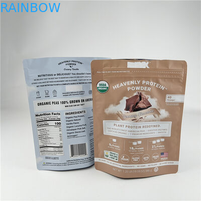 Custom Digital Printing Stand Up Zipper Bags Bau Proof Kelembaban Proof