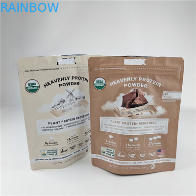 Custom Digital Printing Stand Up Zipper Bags Bau Proof Kelembaban Proof