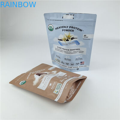 Custom Digital Printing Stand Up Zipper Bags Bau Proof Kelembaban Proof