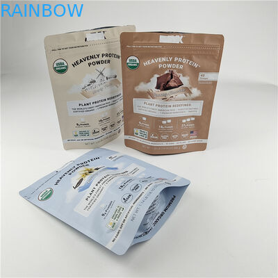 Custom Digital Printing Stand Up Zipper Bags Bau Proof Kelembaban Proof