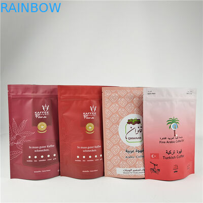 Custom Laminated Aluminium Foil Zip Lock Bag Coffee Stand Up Bag