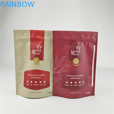 Custom Laminated Aluminium Foil Zip Lock Bag Coffee Stand Up Bag