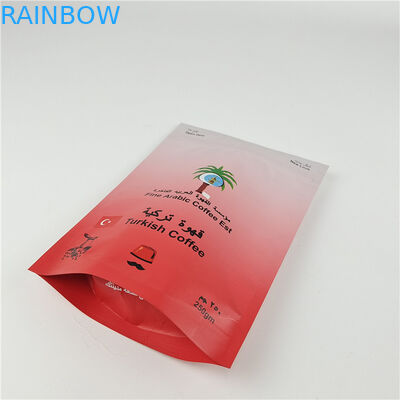Custom Laminated Aluminium Foil Zip Lock Bag Coffee Stand Up Bag