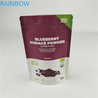 Bahan kemasan makanan Percetakan digital kustom berdiri kantong ritsleting anti bau kantong anti kelembaban