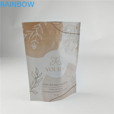 Desain Baru Disesuaikan Ukuran Matte Finish Snack Bag Packaging Matt Aluminium Foil Stand Up Pouch Ziplock Doypack Bag