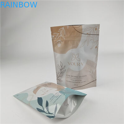 Desain Baru Disesuaikan Ukuran Matte Finish Snack Bag Packaging Matt Aluminium Foil Stand Up Pouch Ziplock Doypack Bag