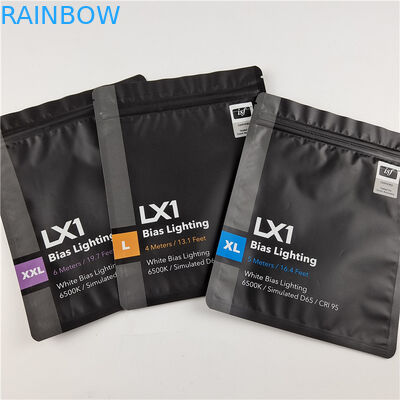 Top Quality Custom Logo Printed Tiga Sisi Segel Tas untuk Perawatan Gigi Kemasan dengan bahan ramah lingkungan dan aman