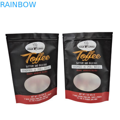 Fitur Tear Notch Pet Food Bag dengan Desain Transparan dan Penutupan Zipper