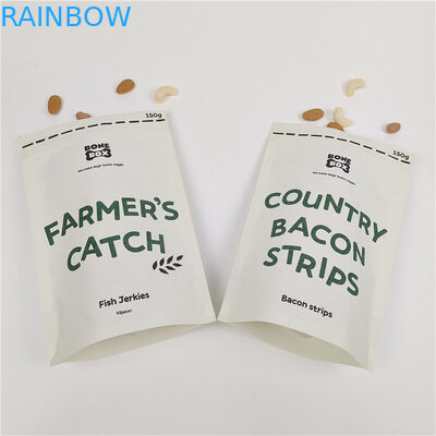 Custom Digital Printing Stand Up Zipper Bags Bau Proof Kraft Paper Bag Custom Printing Biodegradable Paper Bag