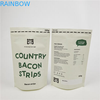 Custom Digital Printing Stand Up Zipper Bags Bau Proof Kraft Paper Bag Custom Printing Biodegradable Paper Bag