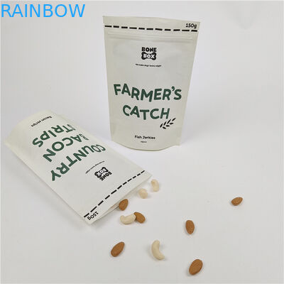 Custom Digital Printing Stand Up Zipper Bags Bau Proof Kraft Paper Bag Custom Printing Biodegradable Paper Bag