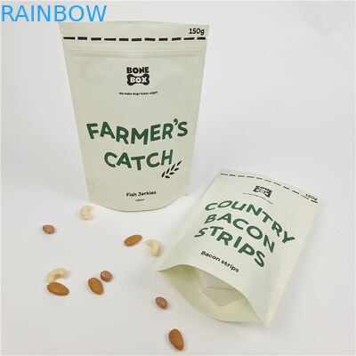 Custom Digital Printing Stand Up Zipper Bags Bau Proof Kraft Paper Bag Custom Printing Biodegradable Paper Bag