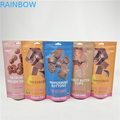 Top Quality Custom Logo Printed Advanced Laminating Stand Up Zipper Bags untuk Pengemasan Kantong Sarapan