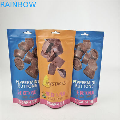 Top Quality Custom Logo Printed Advanced Laminating Stand Up Zipper Bags untuk Pengemasan Kantong Sarapan