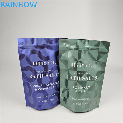 Stand Up Bag Dengan Zipper Bau Proof Kelembaban Proof Body Scrub Packaging Bag