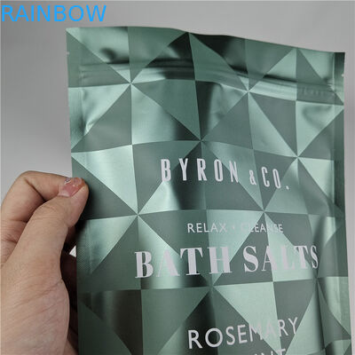 Stand Up Bag Dengan Zipper Bau Proof Kelembaban Proof Body Scrub Packaging Bag