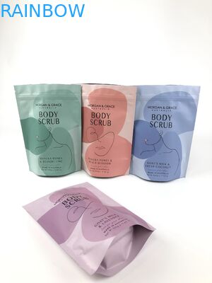 Stand Up Body Scrub Bag Tas kemasan kosmetik yang dapat disesuaikan dengan berbagai ukuran