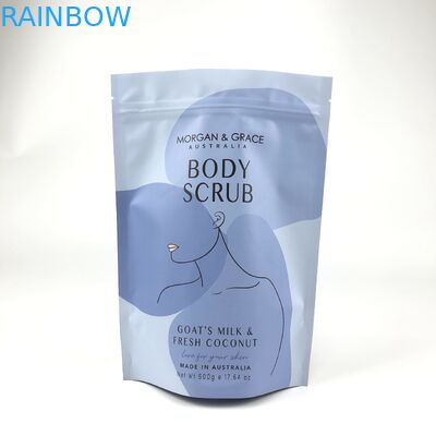 CDR AI PSD PDF Desain File Bath Salt Mylar Bags untuk Kosmetik Sachet Disesuaikan