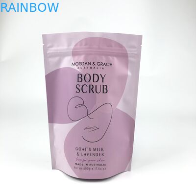 CDR AI PSD PDF Desain File Bath Salt Mylar Bags untuk Kosmetik Sachet Disesuaikan