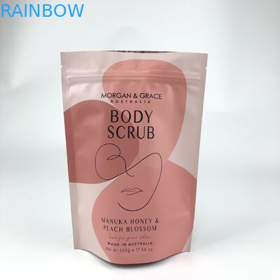 CDR AI PSD PDF Desain File Bath Salt Mylar Bags untuk Kosmetik Sachet Disesuaikan