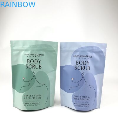 CDR AI PSD PDF Desain File Bath Salt Mylar Bags untuk Kosmetik Sachet Disesuaikan