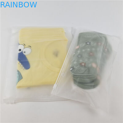 Pabrik Grosir Plastik Transparan T-Shirt Pakaian Kemasan Tas Dengan Slip Zipper Dan Hook