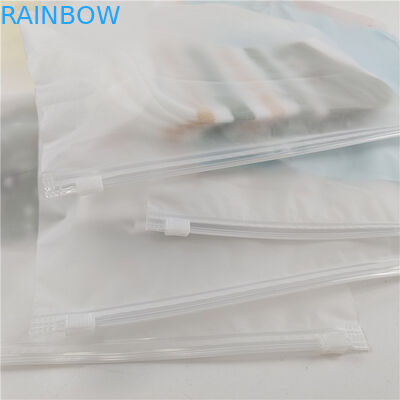 Pabrik Grosir Plastik Transparan T-Shirt Pakaian Kemasan Tas Dengan Slip Zipper Dan Hook