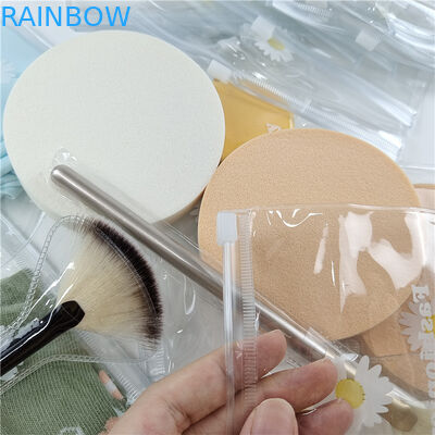 Kantong Kemasan Plastik Bahan PE Berkristal Tinggi untuk Comestic dengan Ukuran dan Warna yang Disesuaikan