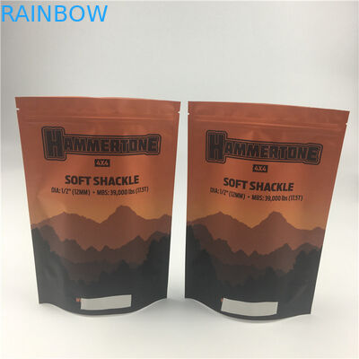 Kantong Kertas Kraft Kantong Teh Kemasan dengan kantong segel tiga sisi dan katup degassing