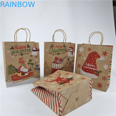 Tas Kertas yang Disesuaikan dengan Tali untuk Hadiah/Pakaian/Belanja Ramah Lingkungan dan Murah