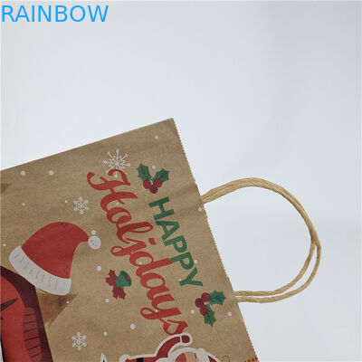 Tas Kertas yang Disesuaikan dengan Tali untuk Hadiah/Pakaian/Belanja Ramah Lingkungan dan Murah