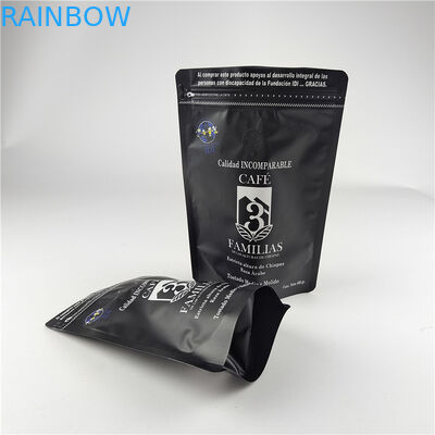 Matte Finish Food Grade Proof Bau Proof Kelembaban Proof Laminated Aluminium Foil Zip Lock Bag Stand Up Bag Coffee Bag