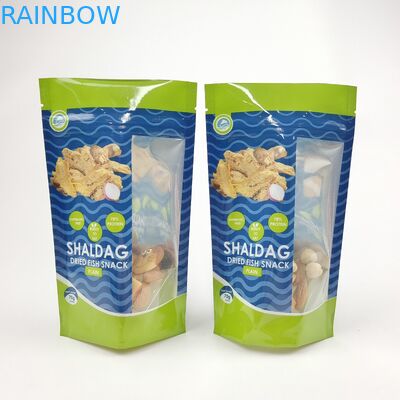 Digital Printed Eco Friendly Snack Bag Packaging dengan Zipper Plastic Food Seal Packaging yang dapat ditutup kembali
