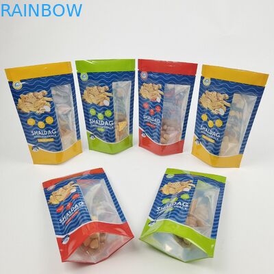 Digital Printed Eco Friendly Snack Bag Packaging dengan Zipper Plastic Food Seal Packaging yang dapat ditutup kembali