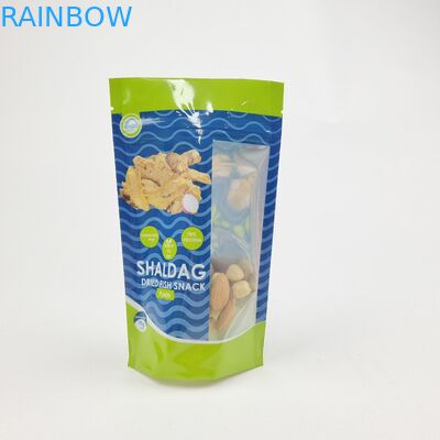 Digital Printed Eco Friendly Snack Bag Packaging dengan Zipper Plastic Food Seal Packaging yang dapat ditutup kembali