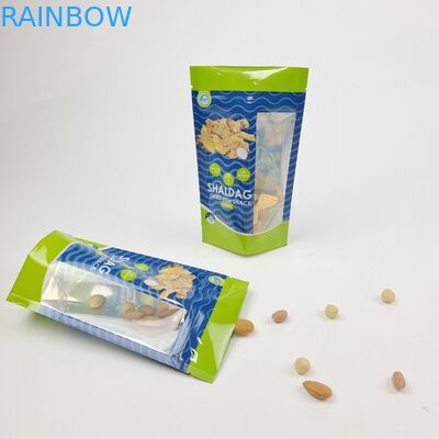 Digital Printed Eco Friendly Snack Bag Packaging dengan Zipper Plastic Food Seal Packaging yang dapat ditutup kembali
