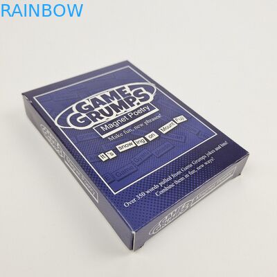 Diterima Hingga 10 Warna Tersedia Logo Khusus Cetak kotak kertas persegi panjang yang mengkilap