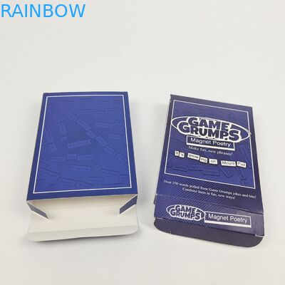 Diterima Hingga 10 Warna Tersedia Logo Khusus Cetak kotak kertas persegi panjang yang mengkilap