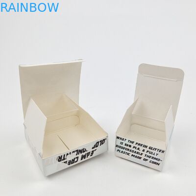 Countertop Tear Away Display Box Pengemasan Kotak Tampilan Karton Putih