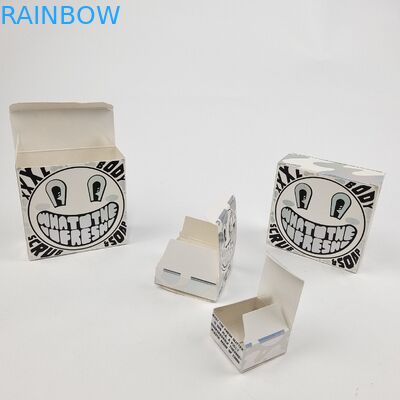 Custom Glossy UV Matt Film White Cardboard Paper Box 400g Untuk Sampel Kosmetik Minyak Argan