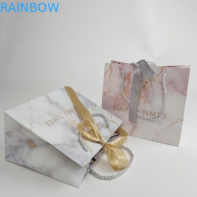 Tas Kertas Disesuaikan Kantong Kertas Biodegradable Untuk Belanja Dengan Pencetakan Logo