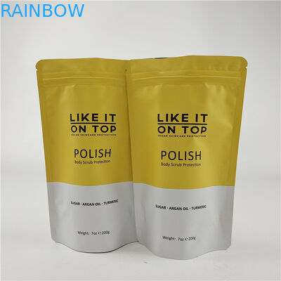 Desain Ukuran Disesuaikan Kantong Berdiri Dengan Zipper Gravure / Kantong Kemasan Cetak Digital