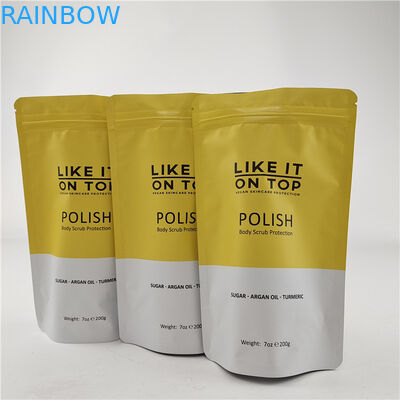 Desain Ukuran Disesuaikan Kantong Berdiri Dengan Zipper Gravure / Kantong Kemasan Cetak Digital