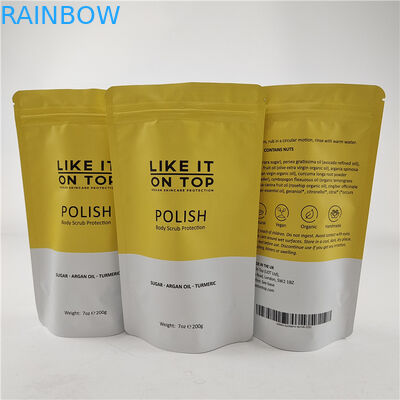 Desain Ukuran Disesuaikan Kantong Berdiri Dengan Zipper Gravure / Kantong Kemasan Cetak Digital