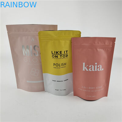 Desain Ukuran Disesuaikan Kantong Berdiri Dengan Zipper Gravure / Kantong Kemasan Cetak Digital