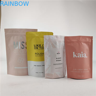 Desain Ukuran Disesuaikan Kantong Berdiri Dengan Zipper Gravure / Kantong Kemasan Cetak Digital