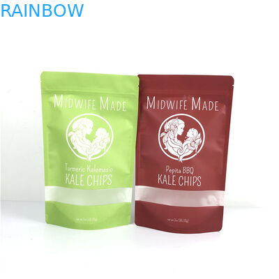 Kemasan Makanan Kantong Ziplock Plastik Datar Kantong Foil Aluminium Dengan Zipper